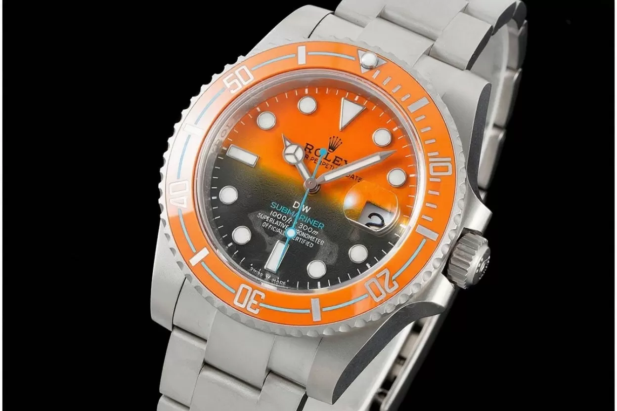 Submariner DIW 40mm 904L SS / SS Orange / Blk Dial VSF VS3135