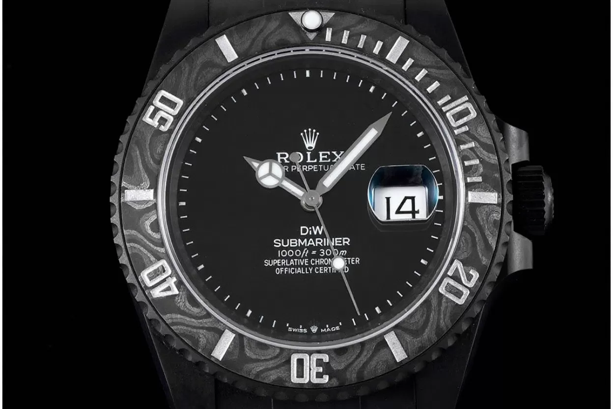 Submariner DIW 40mm 904L DLC / DLC Black Dial VSF VS3135 - Image 2