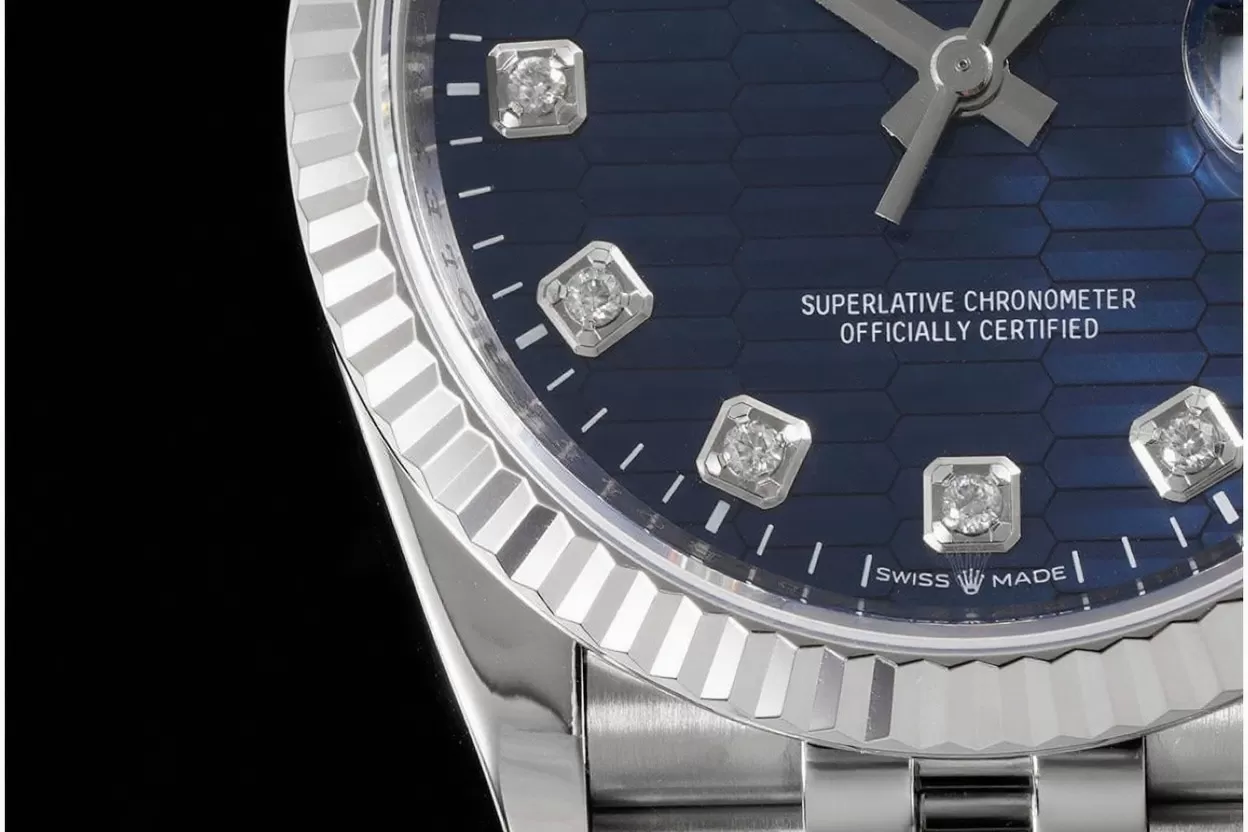 Datejust 126234 36mm Jub SS / SS Blue Textured / Dia VSF DD3235 - Image 6