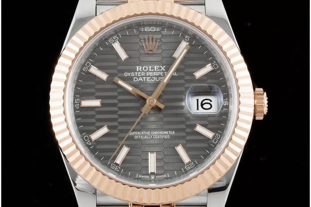 Datejust 126331 41mm Jub RG / SS Grey Textured Dial VSF DD3235 - Image 2