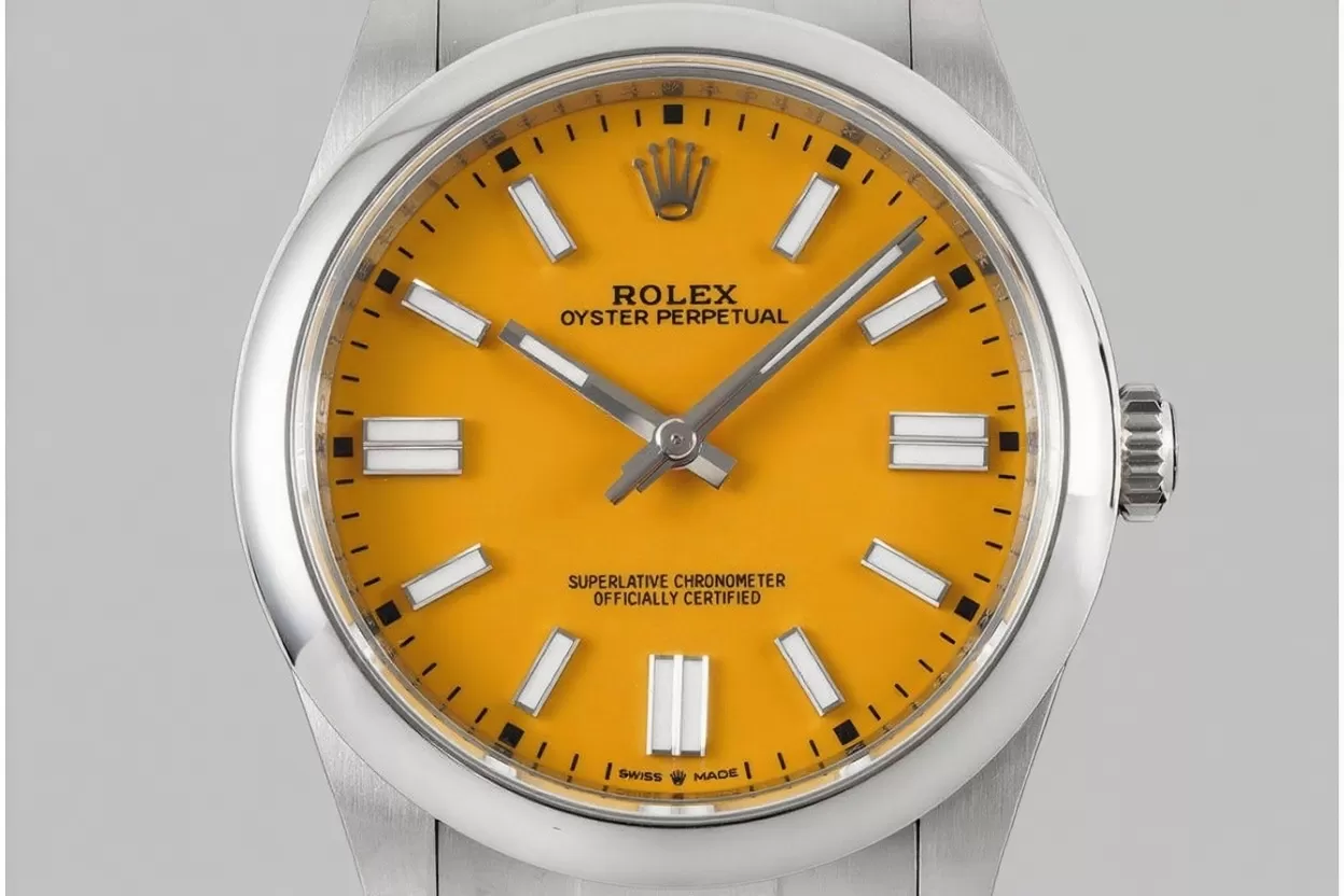 Oyster Perpetual 124300 41mm SS / SS Yellow Dial VSF VS3230 - Image 2