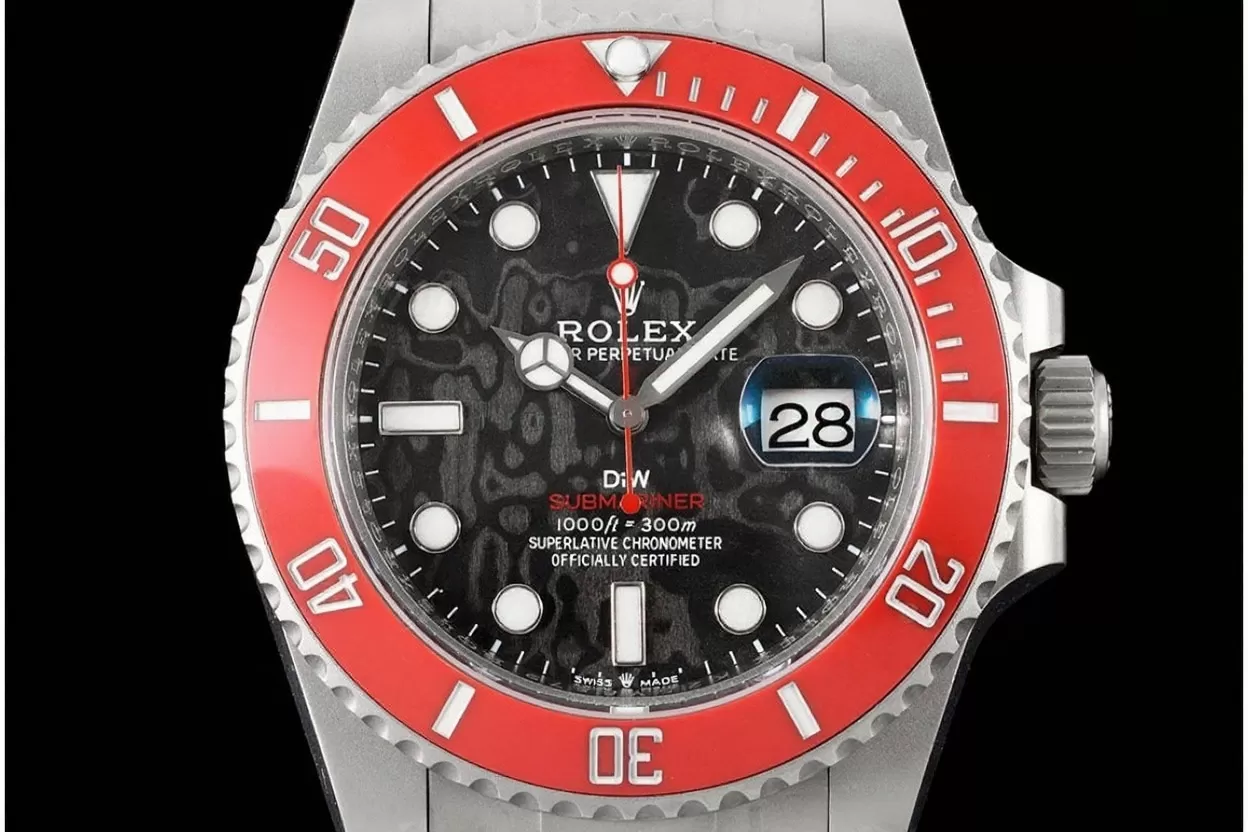 Submariner DIW 40mm Red SS / SS Carbon Dial VSF VS3135 - Image 2