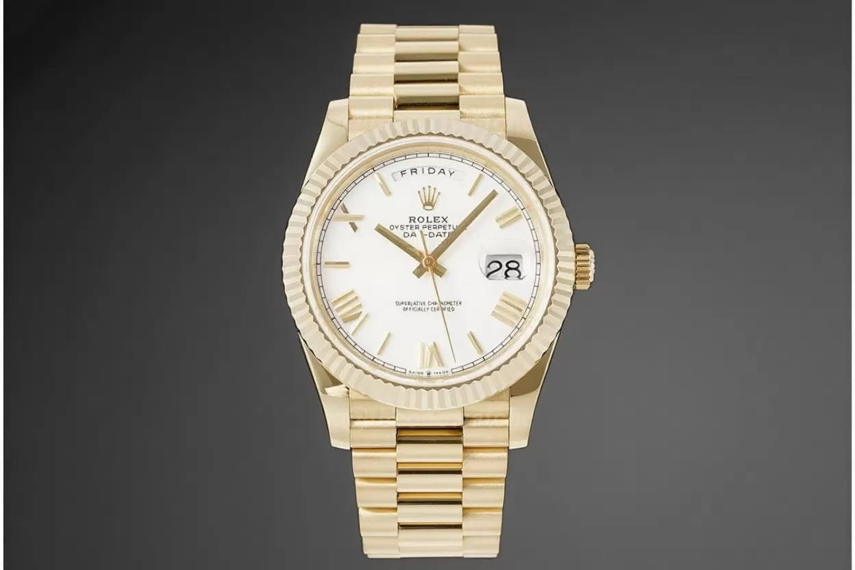 DayDate 228238 40mm YG / YG White / Rmn JDF V4 VR3255 (Gain Weight) - Image 4