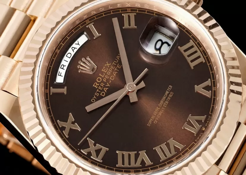 DayDate 228235 40mm RG / RG O Brown / Rmn JDF V4 VR3255 (Gain Weight) - Image 4