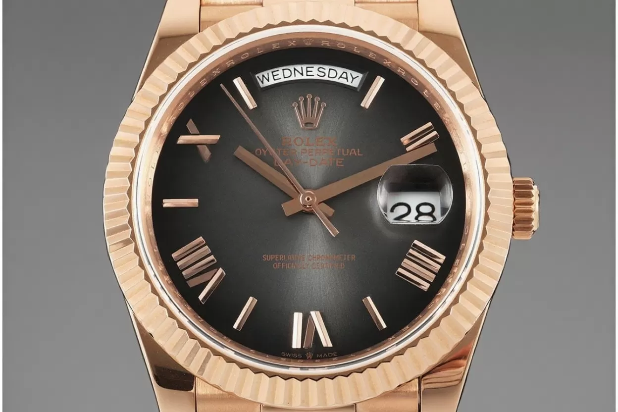 DayDate 228235 40mm RG / RG Gradient Grey Dial QF V5 A2836(Gain Weight) - Image 3