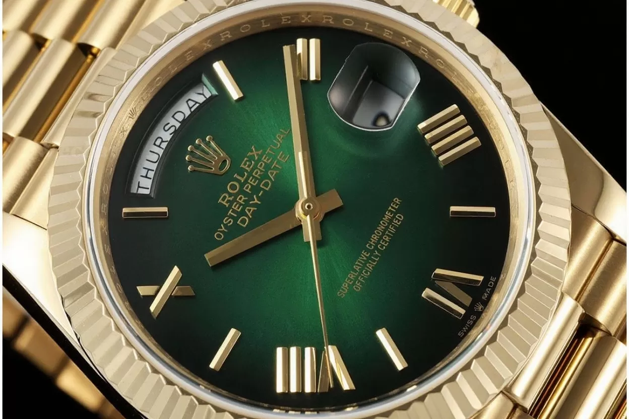 DayDate 228238 40mm YG / YG Gradient Green Dial QF V5 A2836(Gain Weight) - Image 2
