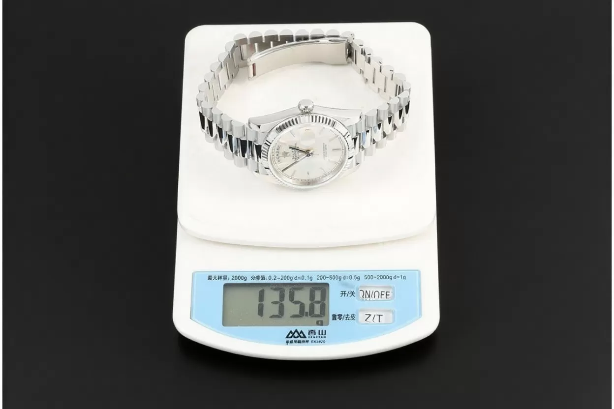 DayDate 128239 36mm SS / SS Silver / Stk QF V3 VR3255(Gain Weight) - Image 37