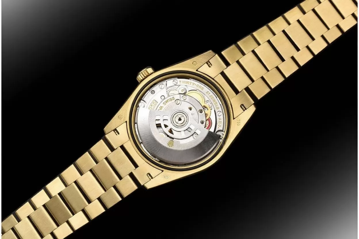 DayDate 128238 36mm YG / YG Green / Rmn QF V3 VR3255(Gain Weight) - Image 10