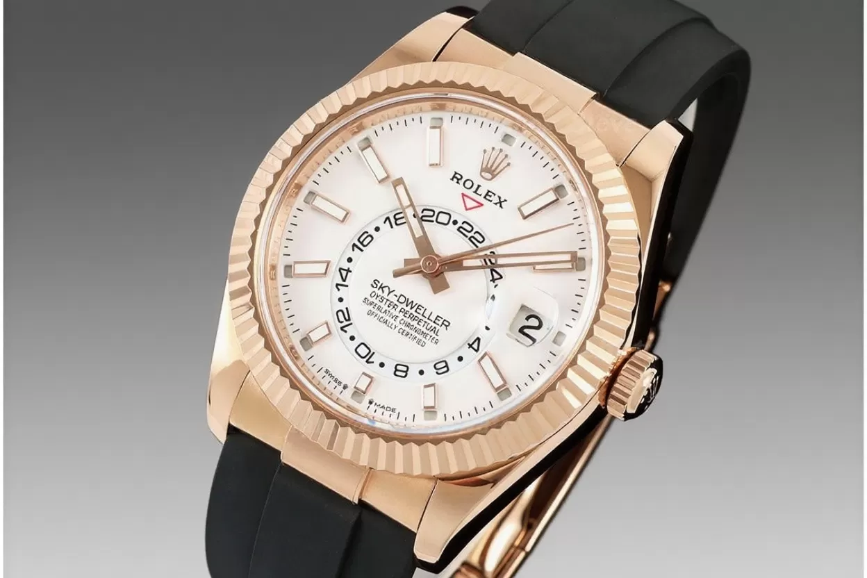 SkyDweller 336235 42mm RG / RU White Dial ZF A2824(Tungsten Heavy Version)