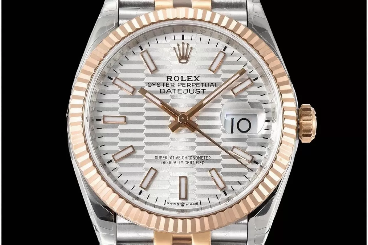 Datejust 126231 36mm Jub RG / SS Silver Textured / Stk VSF DD3235 - Image 2