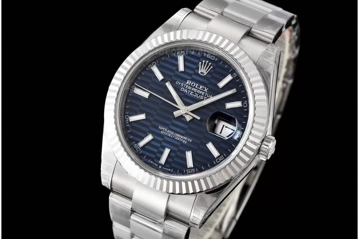 Datejust 126334 41mm Oys SS / SS Blue Textured / Stk VSF DD3235