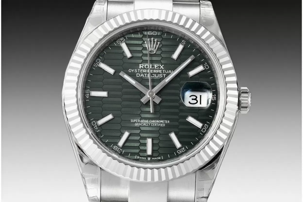 Datejust 126334 41mm Oys SS / SS Green Textured / Stk VSF DD3235 - Image 2