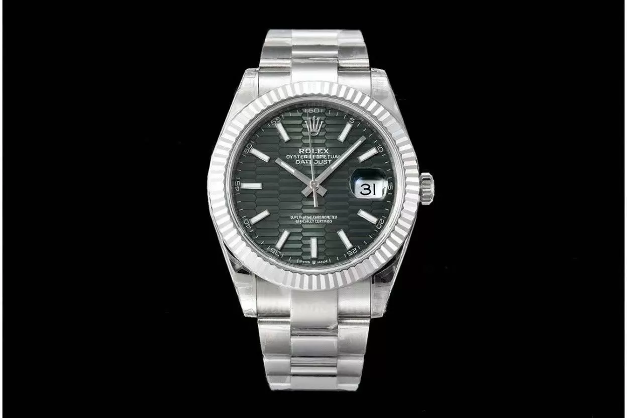 Datejust 126334 41mm Oys SS / SS Green Textured / Stk VSF DD3235 - Image 4