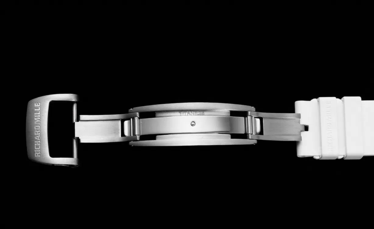 RM055 NTPT / RU White Rehaut on White Rubber Strap ZF RMUL2 Super Clone - Image 11