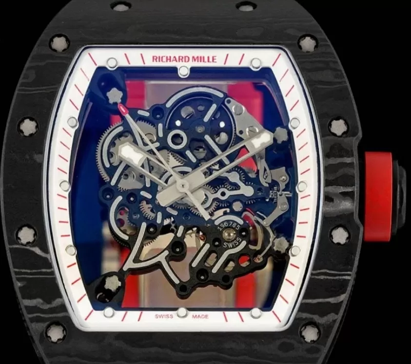 RM055 NTPT / RU Red Crown on Red Rubber Strap ZF RMUL2 Super Clone(New Rubber Strap) - Image 2