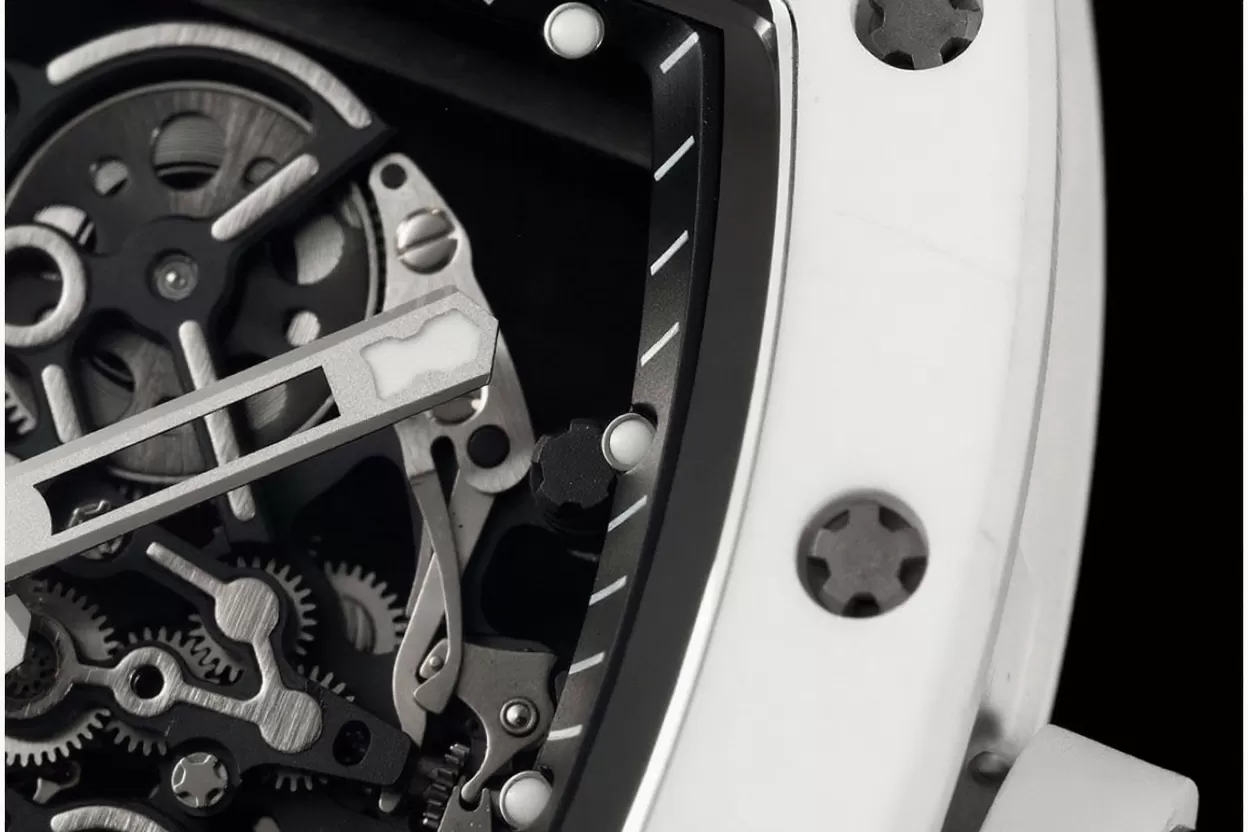 RM055 White 43mm Cer / RU Skeleton Dial APSF RMUL2 - Image 3