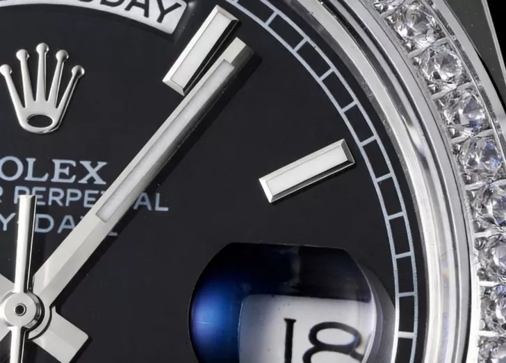 DayDate 228349 40mm Pres SS / SS Black / Stk GSF A3255 (Tungsten Heavy Version) - Image 4