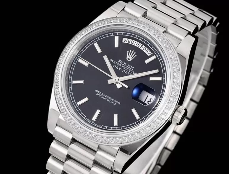 DayDate 228349 40mm Pres SS / SS Black / Stk GSF A3255 (Tungsten Heavy Version) - Image 5