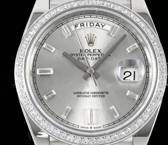 DayDate 228349 40mm Pres SS / SS Silver / Dia GSF A3255 (Tungsten Heavy Version) - Image 2