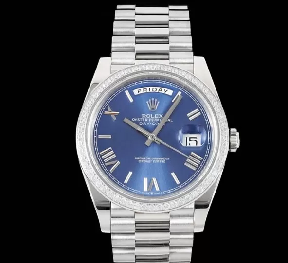 DayDate 228349 40mm Pres SS / SS Blue / Rmn GSF A3255 (Tungsten Heavy Version) - Image 5