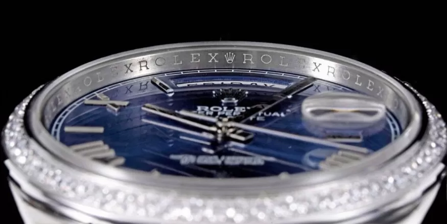DayDate 228349 40mm Pres SS / SS Blue / Rmn GSF A3255 (Tungsten Heavy Version) - Image 6