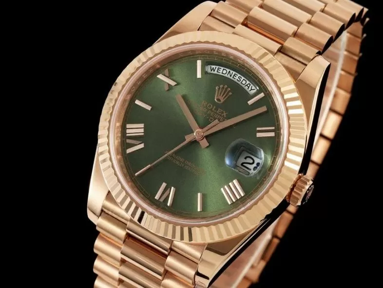 DayDate 228235 40mm RG / RG Green / Rmn RCF VR3255 (Gain Weight)