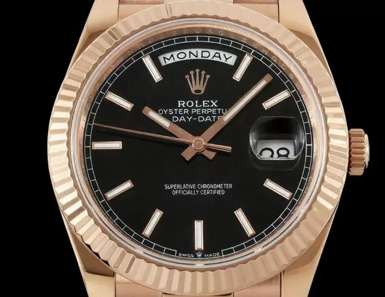 DayDate 228235 40mm RG / RG Black / Stk QF V8 SH3255 (Gain Weight) - Image 2