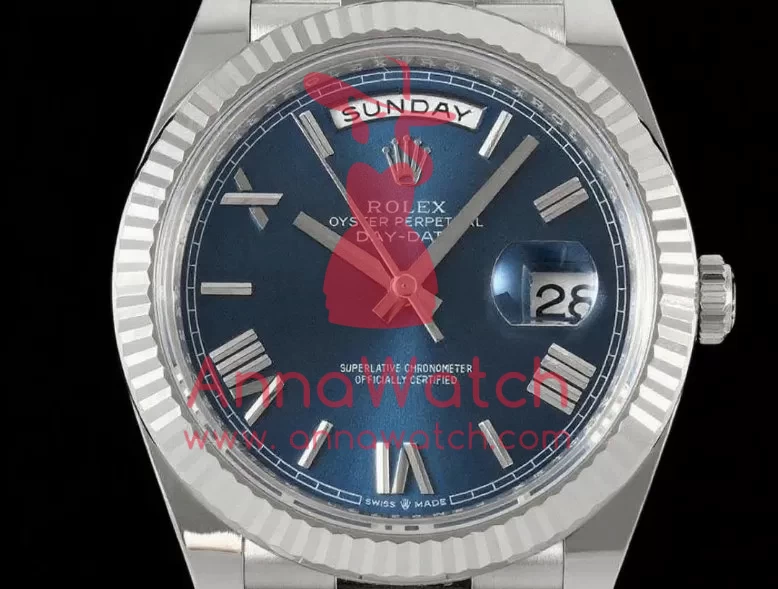 DayDate 228239 40mm SS / SS Blue / Rmn THBF V3 SH3255(Tungsten Heavy Version) - Image 2