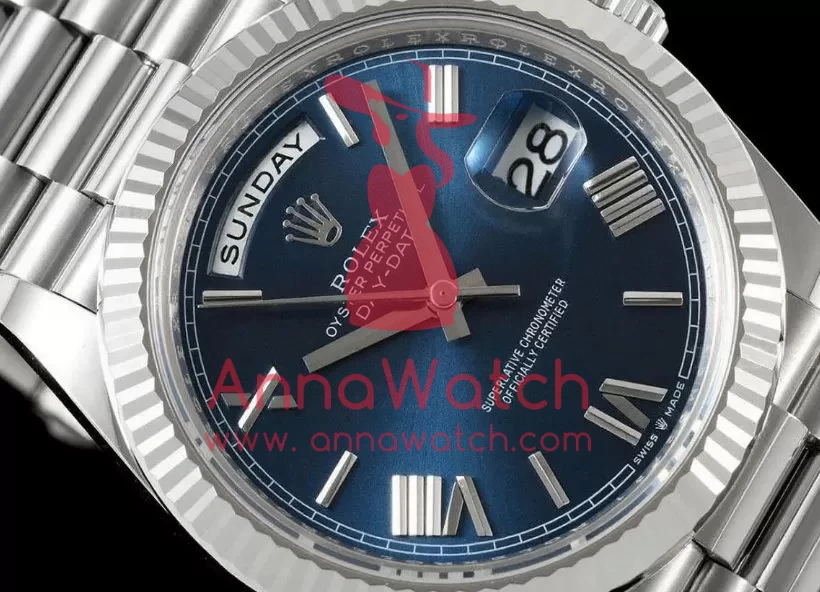 DayDate 228239 40mm SS / SS Blue / Rmn THBF V3 SH3255(Tungsten Heavy Version) - Image 3