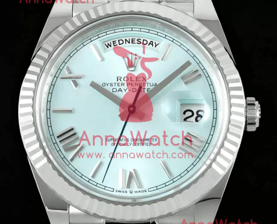 DayDate 228236 40mm SS / SS Ice Blue / Rmn THBF V3 SH3255(Tungsten Heavy Version) - Image 2