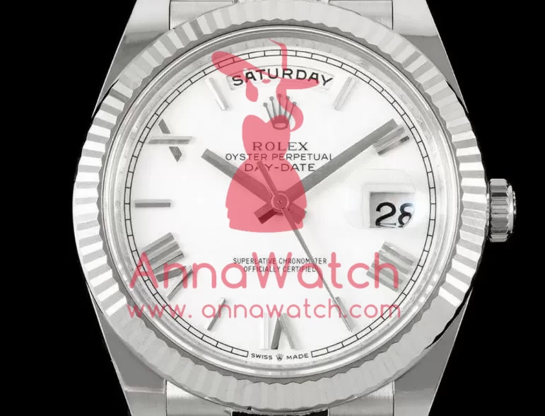 DayDate 228239 40mm SS / SS White / Rmn THBF V3 SH3255(Tungsten Heavy Version) - Image 2