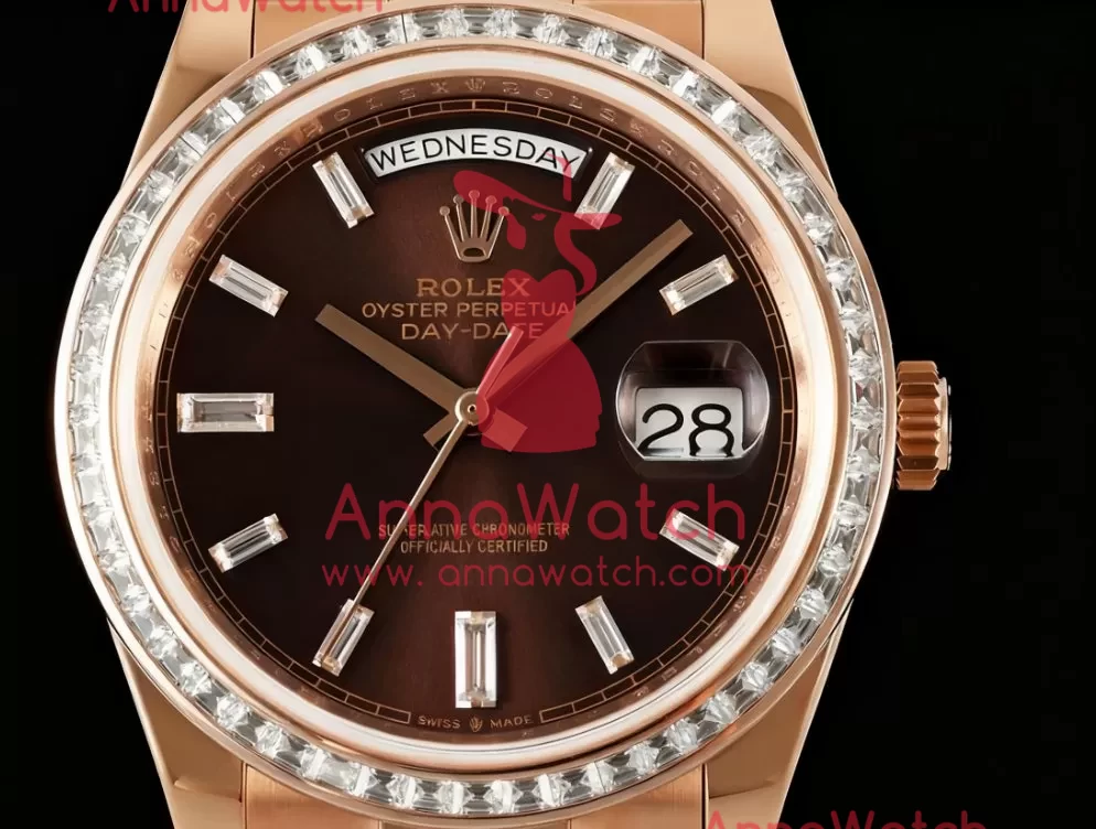 DayDate 228345 40mm Dia RG / RG Brown / Dia QF V5 A2836(Gain Weight) - Image 2