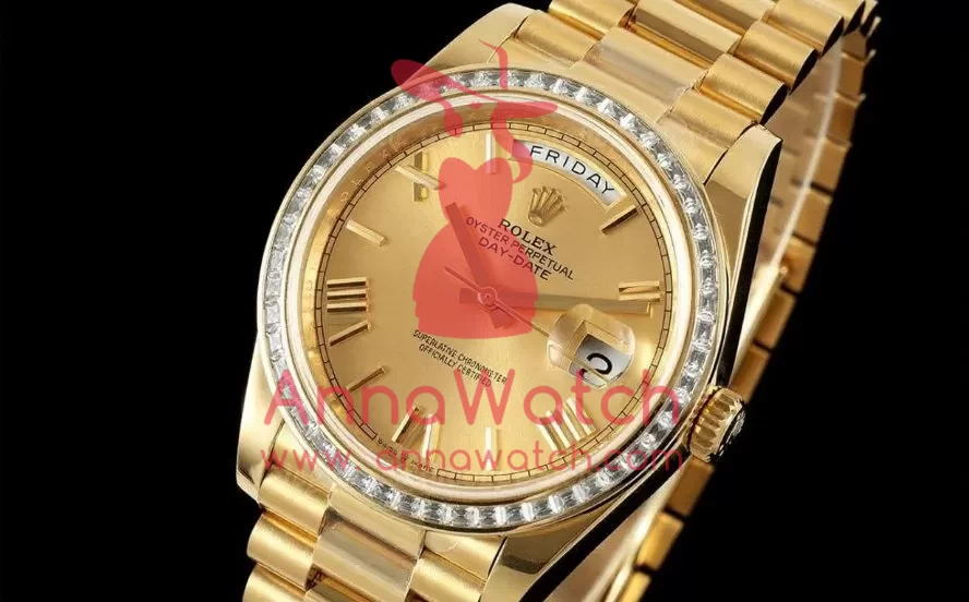 DayDate 228348 40mm Dia YG / YG Gold / Rmn QF V5 A2836(Gain Weight)