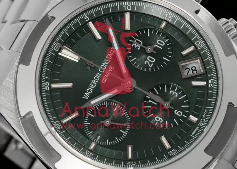 Overseas 5520V 41mm SS / SS Green Dial 8F A7750 Mod - Image 4