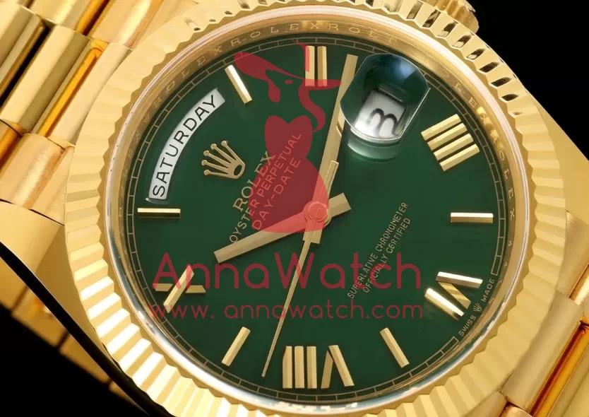 DayDate 228238 40mm YG / YG Green / Rmn ARF VR3255 (Gain Weight) - Image 3