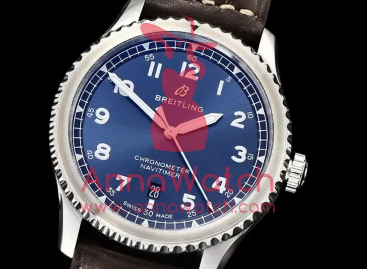 Navitimer 8 Automatic 41 A17314 SS / LE Blue ZF A2824 - Image 2