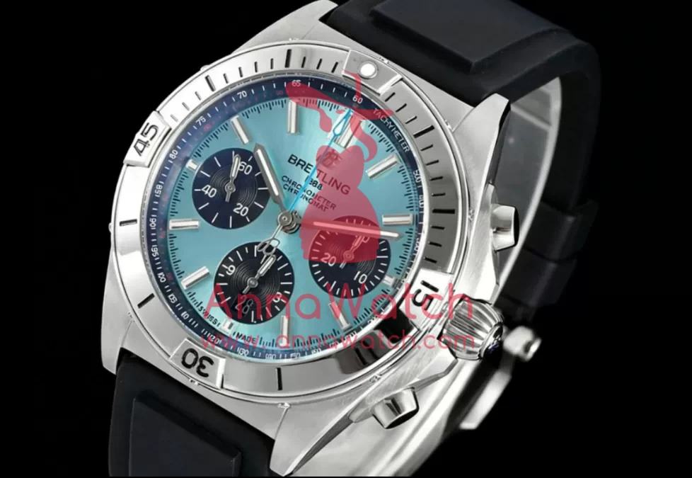 Chronomat B01 42MM SS / RU Ice Blue / Blk TF A7750 - Image 2