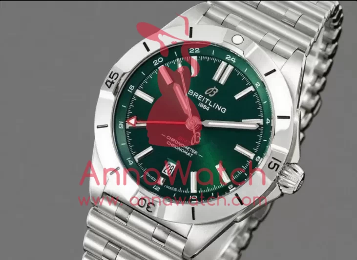 Chronomat GMT 40mm SS / SS Dark Green Dial BLSF A2836