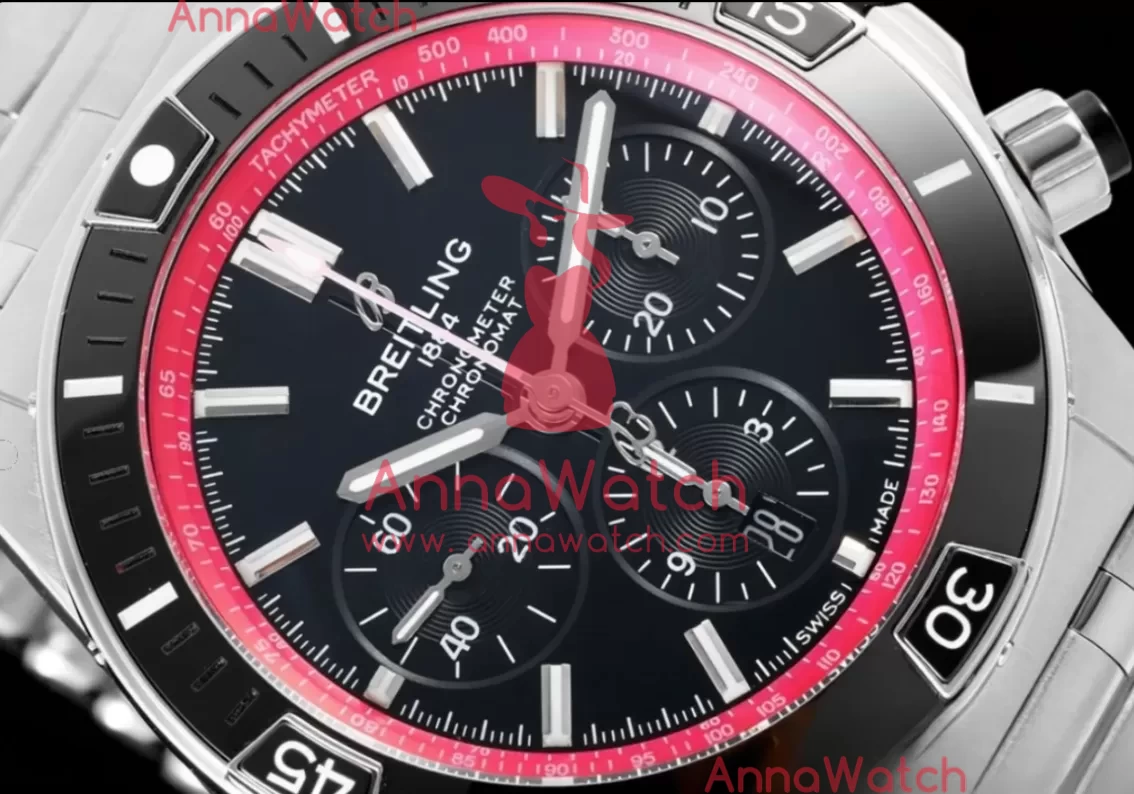 Super Chronomat B01 44MM SS / SS Black / Stk TF A7750 - Image 3