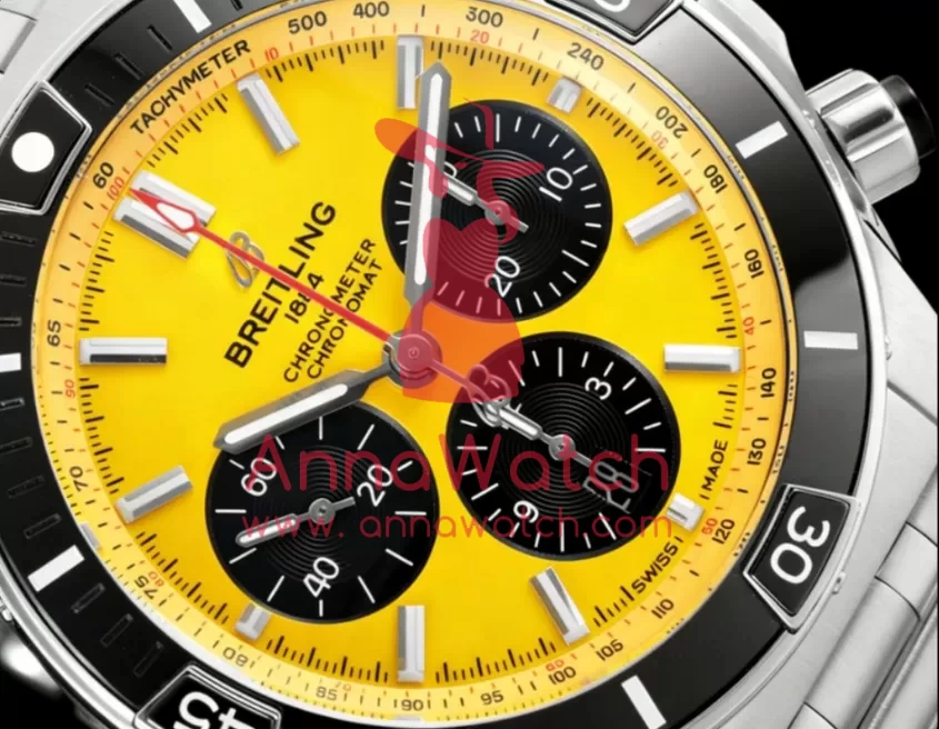 Super Chronomat B01 44MM SS / SS Yellow / Stk TF A7750 - Image 3