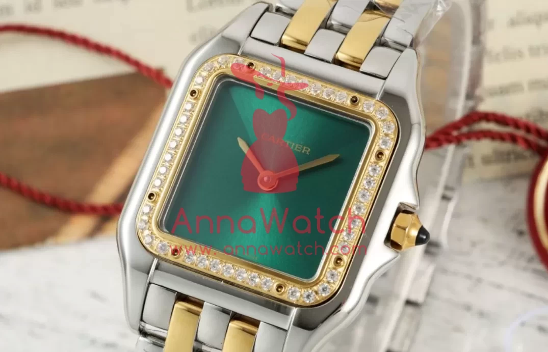 Panthere Secrete De Ladies 22mm Dia SS / YG Green Dial AF Quartz - Image 2