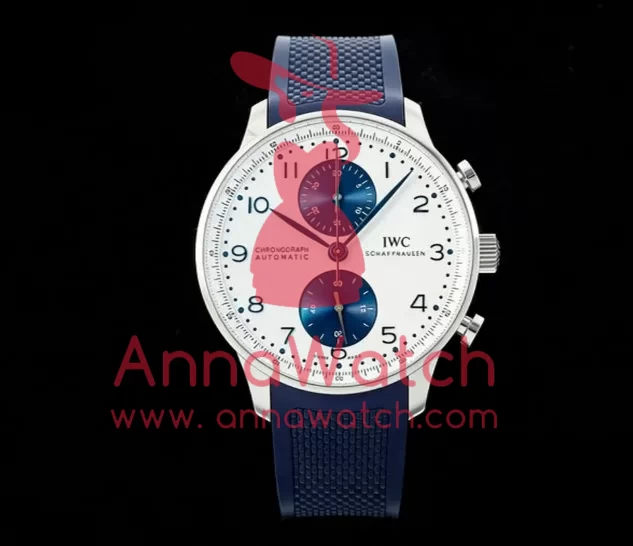 Portuguese Chrono 41mm SS / RU White / Blue Z+F A69355 - Image 5