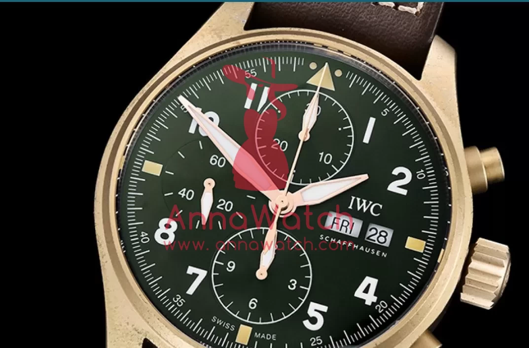 IWC ?C Pilot Chrono Spitfire IW387902 Brz BR / LE Grn ZF A7750