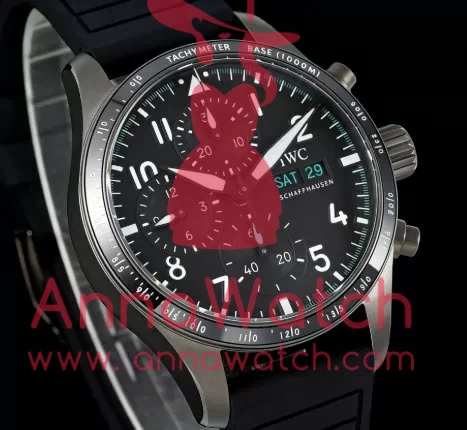 Pilot Chrono 41mm 2023 TI / RU Black / Num BLSF A7750 Mod - Image 2