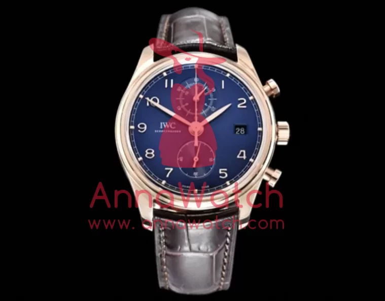 IWC ?C Portugieser Chronograph Classic RG / LE Blue YLF A7750 - Image 2