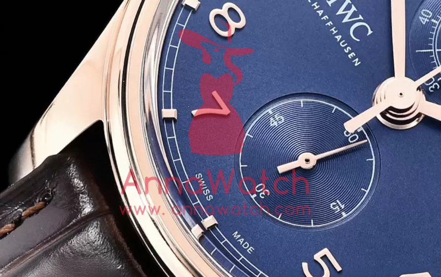 IWC ?C Portugieser Chronograph Classic RG / LE Blue YLF A7750 - Image 6