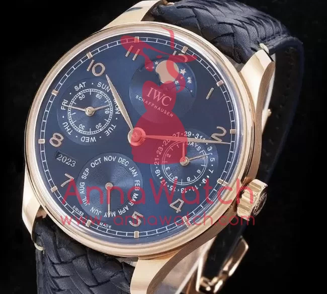 IWC ?C Portugieser Perpetual Calendar 3033 RG / LE Blue / Num APSF A52010